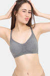 Rosaline Everyday Double Layered Non Wired 3/4th Coverage T-Shirt Bra (Pack of 2) - Multicolor — thumbnail 6